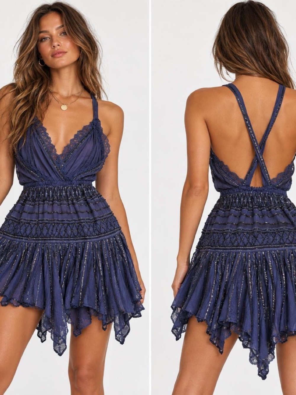 Ode to Tea Free People beaded dress